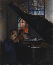 By the Grand Piano, 1925. Creator: Alvar Cawén.