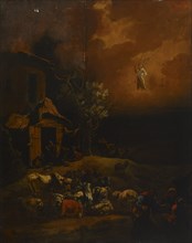 The Annunciation of the Shepherds, 1654-1685. Creator: Adam Colonia.