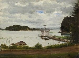 View from Meilahti, 1860-1900. Creator: Adolf von Becker.