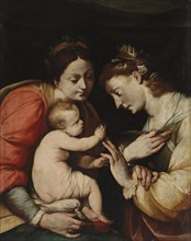 The Mystic marriage of St. Catherine, 1610-1629. Creator: Giovanni Battista Crespi.