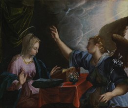 The Annunciation, 1550-1599. Creator: Peter Candid.