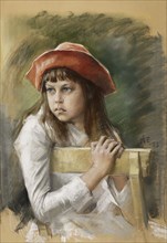 Portrait of the Artist's Sister Berta Edelfelt, 1883. Creator: Albert Edelfelt.