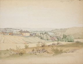 Landscape from Högfors, 1865. Creator: Magnus von Wright.