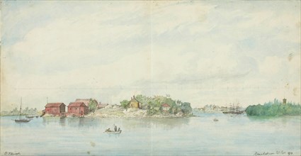 View of Hanasaari, 1873. Creator: Oscar Kleineh.