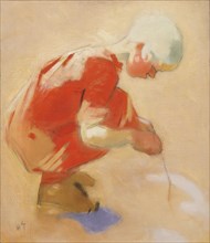 Girl on the Sand, 1912. Creator: Helene Schjerfbeck.