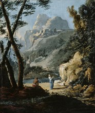 A mountainous landscape, c1700-1730. Creator: Marco Ricci.