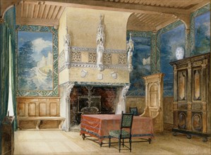 Dutch interior, 1896. Creator: Jacob Ahrenberg.