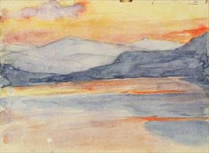 Landscape Study, Fell at Sunset. Creator: Maria Wiik.