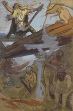 The Departure of Väinämöinen, 1893-1894. Creator: Akseli Gallen-Kallela.