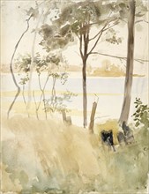 Seashore at Haikko in Autumn, c1890s. Creator: Albert Edelfelt.