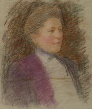 Portrait of Miss Anna Wiik, Study, 1917. Creator: Maria Wiik.