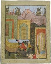 Shahnameh motif, c1400-1599. Creator: Unknown.