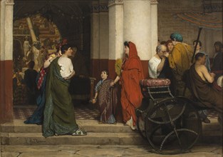 Entrance of the Theatre, 1866. Creator: Alma-Tadema, Sir Lawrence (1836-1912).