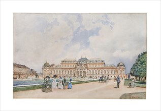 The Upper Belvedere in Vienna, 1872. Creator: Alt, Rudolf von (1812-1905).