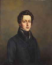 Portrait of Frédéric Chopin (1810-1849) at the age of 23, c1833. Creator: Anonymous.