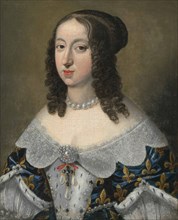 Portrait of Anne of Austria (1601-1666), c 1650. Creator: Anonymous.