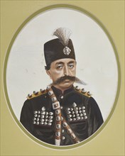 Mozaffar ad-Din Shah Qajar (1853-1907), Shahanshah of Persia, c 1900. Creator: Anonymous.