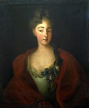 Portrait of Countess Maria Yuryevna Cherkasskaya (1696-1747), née Countess..., 2nd Half of 18th cen. Creator: Anonymous.