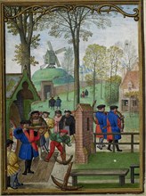 The Hours of Hennessy (Hours of Notre-Dame). Labors of the Months: November, c1530. Creator: Bening, Simon, (Workshop) (ca 1483-1561).