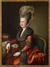 Amalie of Zweibrücken-Birkenfeld-Bischweiler (1752-1828), Electress and first Queen of..., c 1780. Creator: Brandt, Heinrich Carl (1724-1787).