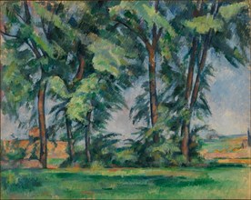 Tall Trees at the Jas de Bouffan, c1883. Creator: Cézanne, Paul (1839-1906).