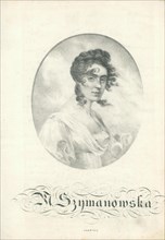 Portrait of Maria Szymanowska (1789-1831). Creator: Chodkiewicz, Alexander (1776-1838).