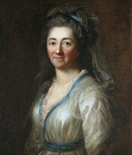 Portrait of Elisa von der Recke (1754-1833), 1785. Creator: Darbès, Joseph Friedrich August (1747-1810).