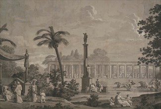 Fêtes de la Grèce et Jeux Olympiques. The Ancient Olympic Games, 1818. Creator: Dufour, Joseph (1744-1829).