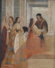 Meeting of the Betrothed, c1517-1518. Creator: Ferramola, Floriano (Fioravante) (c. 1478-1528).