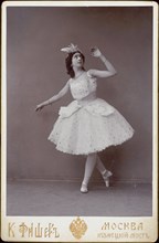 Portrait of Vera Karalli as Odette in P. Tchaikovsky's ballet "Swan Lake", 1906. Creator: Fischer, Karl August (1859-after 1923).