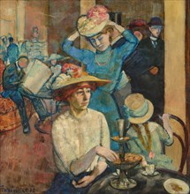 In the Café, 1910. Creator: Friedrichs, Fritz (1882-1928).