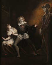 Gertrude, Hamlet and the ghost of Hamlet's father, 1793. Creator: Füssli (Fuseli), Johann Heinrich (1741-1825).