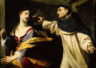 The Temptation of Saint Thomas Aquinas , c1632-1633. Creator: Gessi, Giovan Francesco (1588-1649).