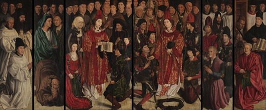 The Adoration of Saint Vincent (Polyptych), c 1450. Creator: Gonçalves, Nuno (active 1445-1480).