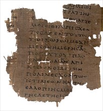 Fragment from Histories of Herodotus, Papyrus Oxyrhynchus 2099, Early 2nd century. Creator: Historic Object.