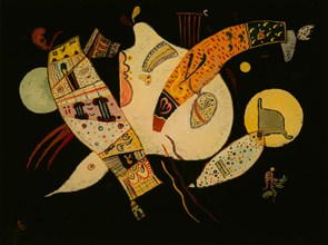 Shapes in Tension, 1936. Creator: Kandinsky, Wassily Vasilyevich (1866-1944).