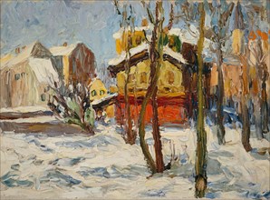 Winter in Schwabing, 1902. Creator: Kandinsky, Wassily Vasilyevich (1866-1944).