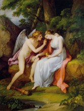 Cupid and Psyche, 1792. Creator: Kauffmann, Angelika (1741-1807).