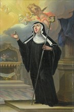 Saint Walburga, 1730. Creator: Kurtz, Jozef (1692-1737).