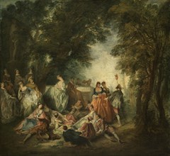 Fête Galante, c1730. Creator: Lancret, Nicolas (1690-1743).