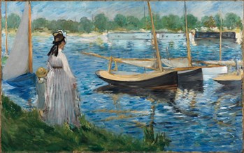 Banks of the Seine at Argenteuil, 1874. Creator: Manet, Édouard (1832-1883).