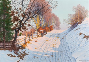 Sunny winter path. Creator: Müller-Landeck, Fritz (1865-1942).