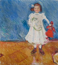 Girl with Doll, 1905. Creator: Munch, Edvard (1863-1944).