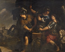 Amazzoni che si preparano alla battaglia (Amazons preparing for battle), c1675-1680. Creator: Nuvolone, Giuseppe (1619-1703).