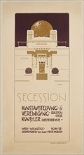 Poster for the II Exhibition of the Vienna Secession, 1898. Creator: Olbrich, Joseph Maria (1867-1908).