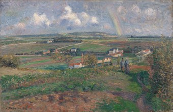 The rainbow, Pontoise, 1877. Creator: Pissarro, Camille (1830-1903).