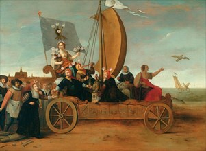 Flora's Wagon of Fools, Between 1632 and 1641. Creator: Pot, Hendrik Gerritsz. (1580/81-1657).