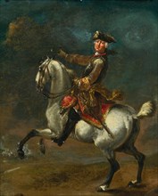 Equestrian Portrait of Karl August, Prince of Waldeck and Pyrmont (1704-1763). Creator: Querfurt, August (1696-1761).