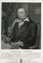 Portrait of the composer Domenico Cimarosa (1749-1801). Creator: Rados, Luigi (1773-1840).