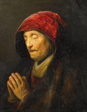 Old Woman Praying, c 1629-1630. Creator: Rembrandt van Rhijn (1606-1669).